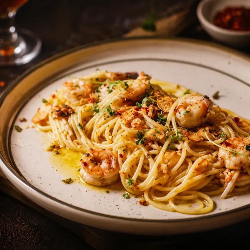Aglio E Olio Gamberi
