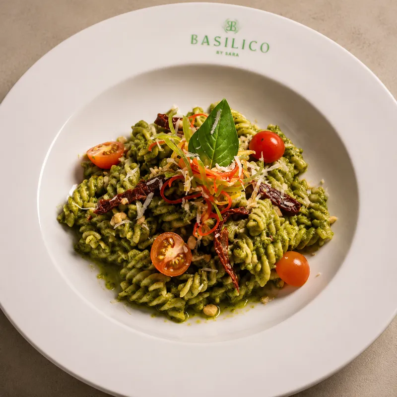 Cilantro Pesto Fusilli Pasta